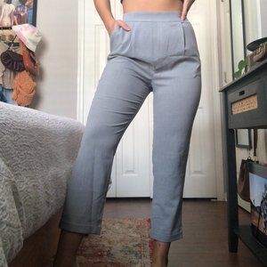 Grey Ankle Trouser Pant